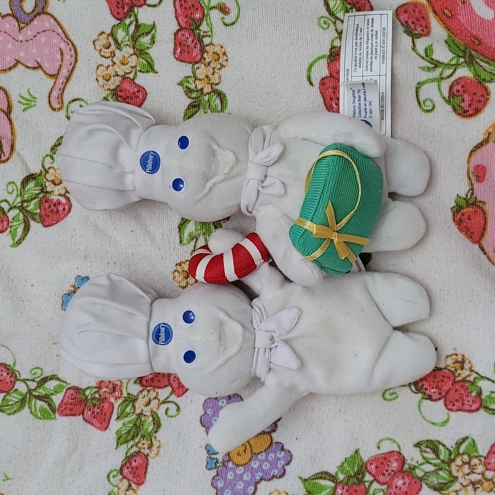 Vintagw Y2K Pilsbury Dough Boy Plush Beanies